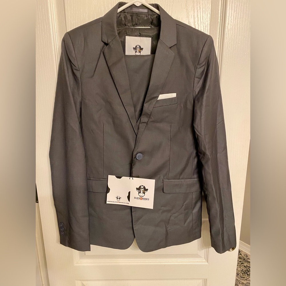 Boys size 18 slim cut three piece suit